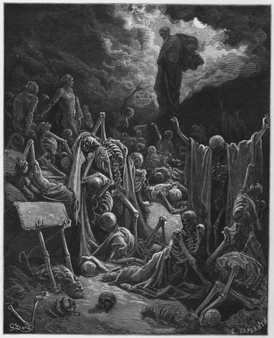 La vision de la vallée des ossements desséchés - Gustave Dore